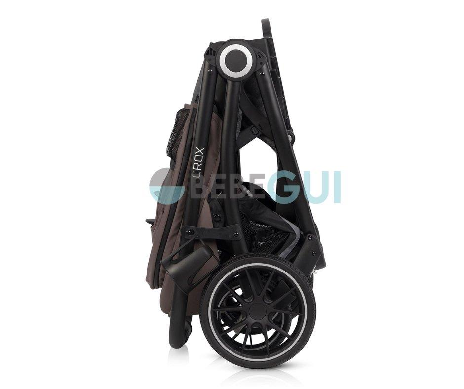 Euro-Cart CROX / Taupe + Maxi-Cosi CORAL 360 / Essential Graphite + Adaptadores - Bebegui - Cadeiras Auto e Carrinhos