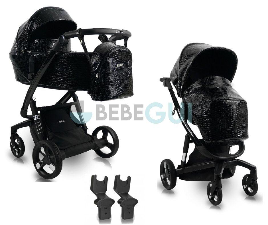 iBebe i-Stop Croco IS26 Gloss/Black + Adaptador Universal - Bebegui - Cadeiras Auto e Carrinhos
