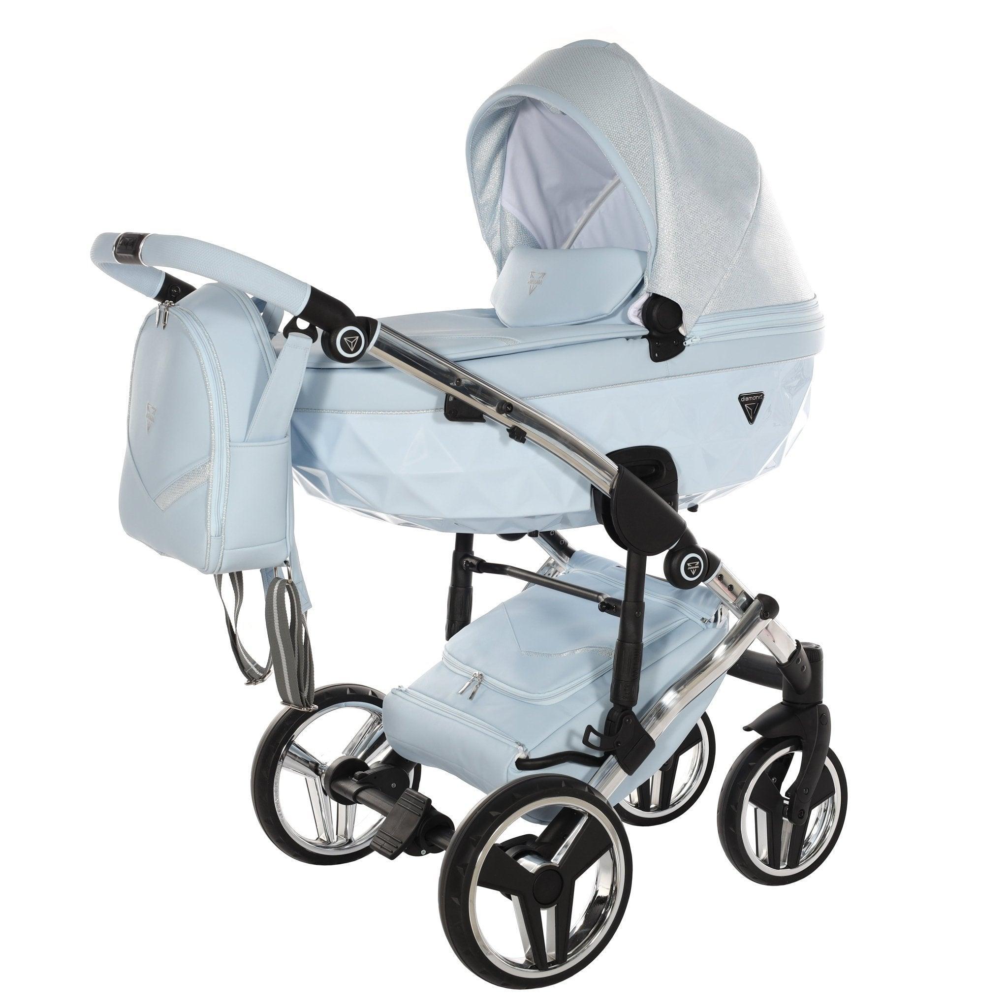Junama - DOLCE - Light Blue + Nuna - PIPA NEXT - Caviar + Nuna Base Next Modular + Adaptadores - Bebegui - Cadeiras Auto e Carrinhos