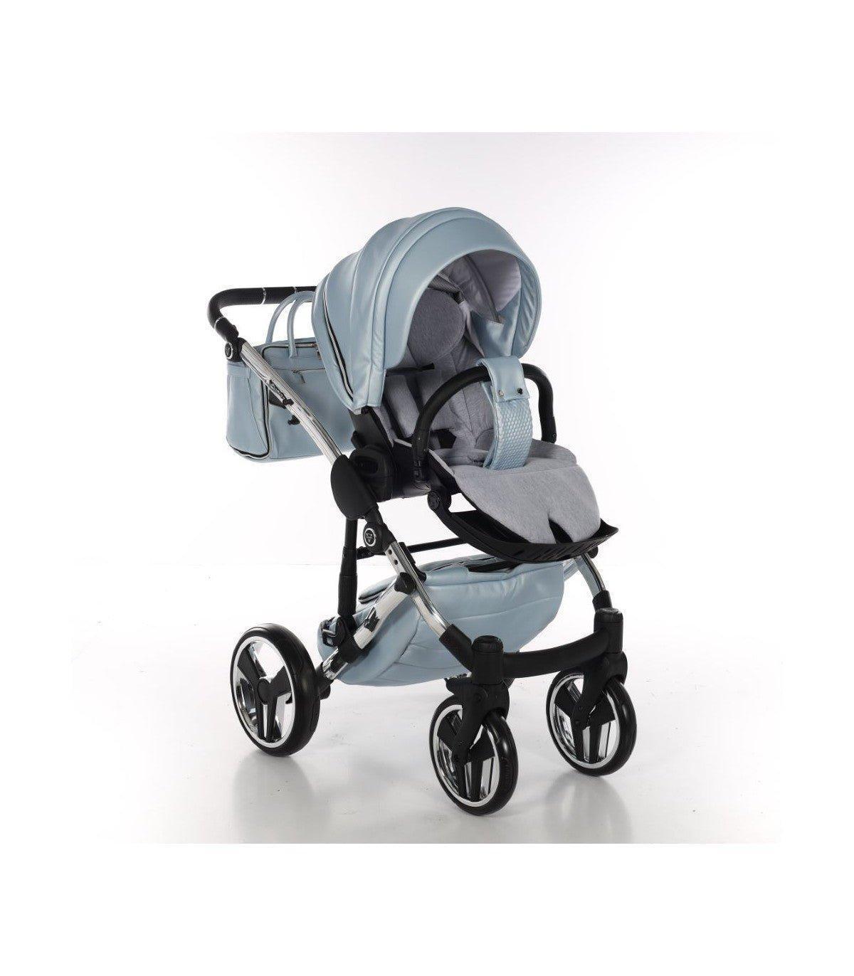 Junama - FLUO LINE MIRROR - Ligth Blue/Silver 2x1 - Bebegui - Cadeiras Auto e Carrinhos