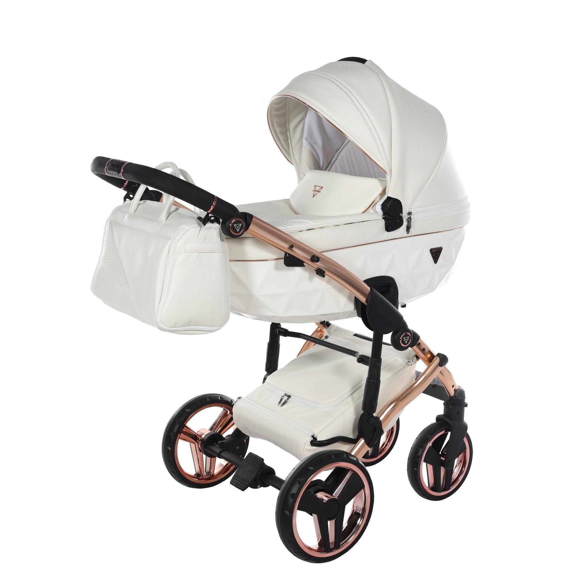 Junama - Fluo Line - White/Rose Gold 2x1 - Bebegui - Cadeiras Auto e Carrinhos