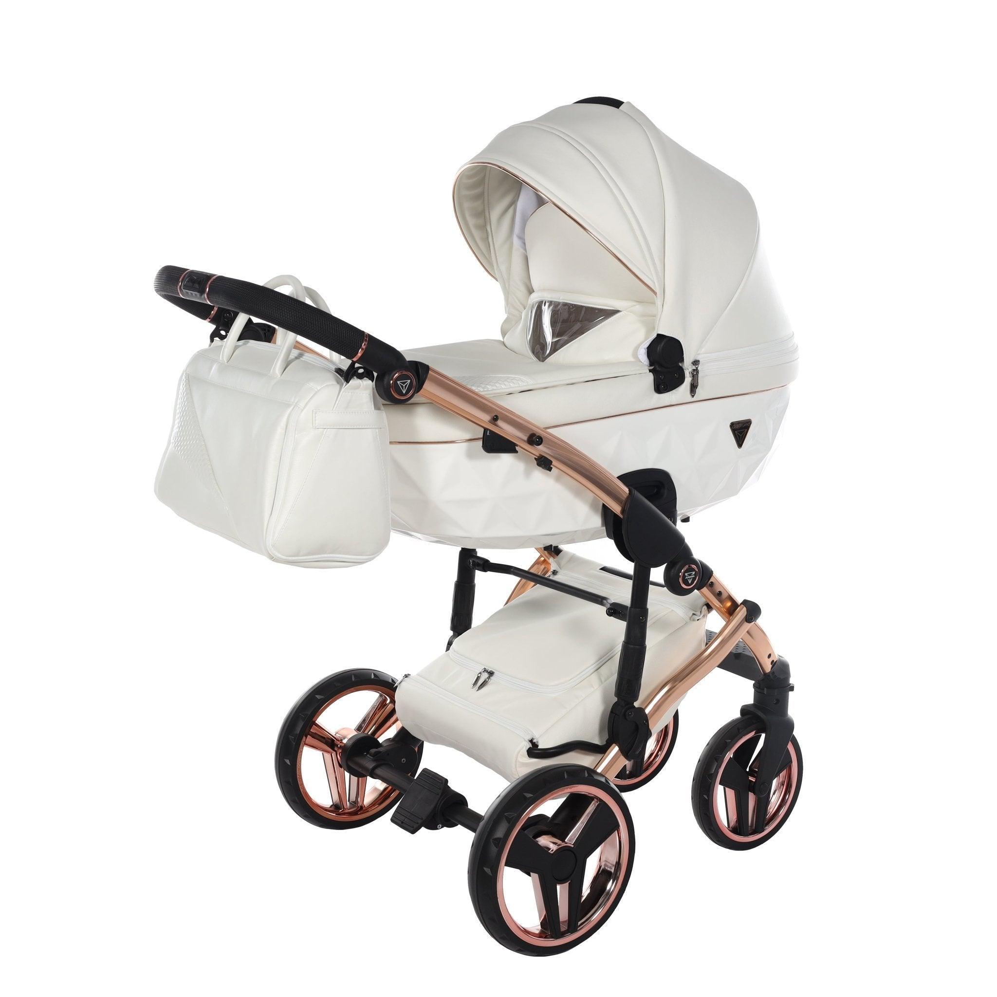 Junama - Fluo Line - White/Rose Gold 2x1 - Bebegui - Cadeiras Auto e Carrinhos