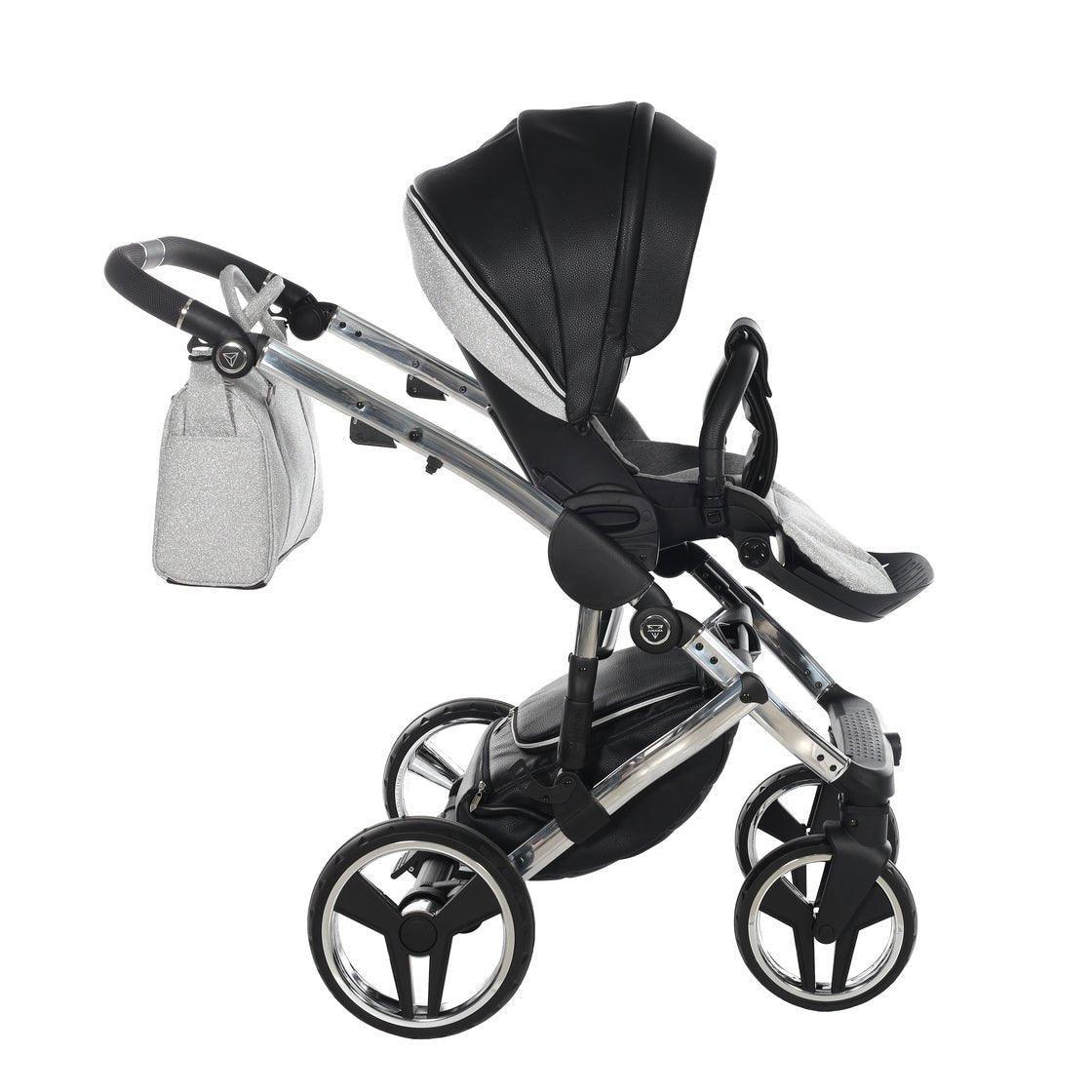 Junama - Hand Craft Glitter - Black/Silver 2x1 - Bebegui - Cadeiras Auto e Carrinhos