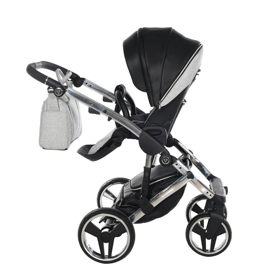 Junama - Hand Craft Glitter - Black/Silver 2x1 - Bebegui - Cadeiras Auto e Carrinhos