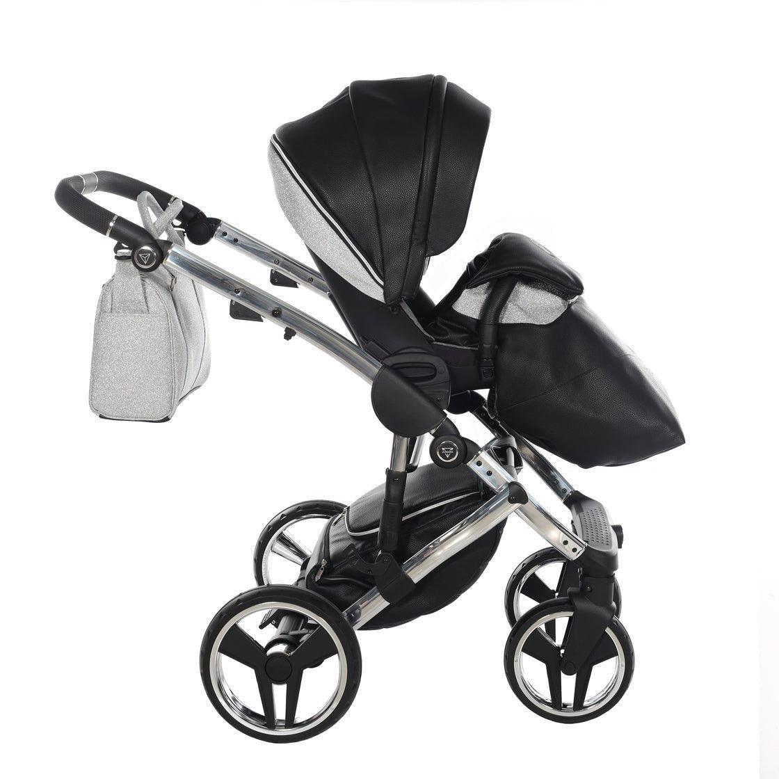 Junama - Hand Craft Glitter - Black/Silver 2x1 - Bebegui - Cadeiras Auto e Carrinhos