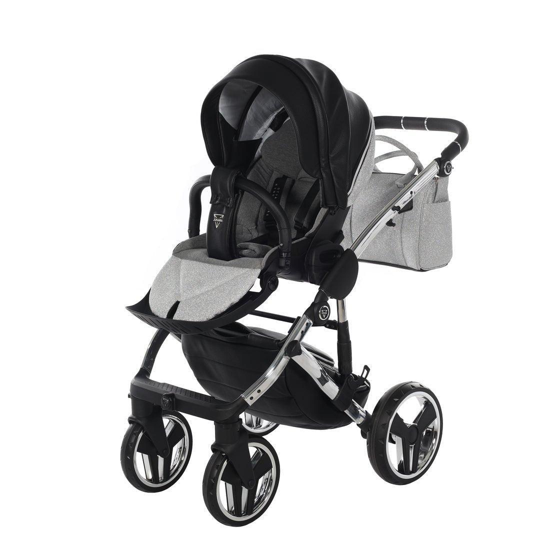 Junama - Hand Craft Glitter - Black/Silver 2x1 - Bebegui - Cadeiras Auto e Carrinhos