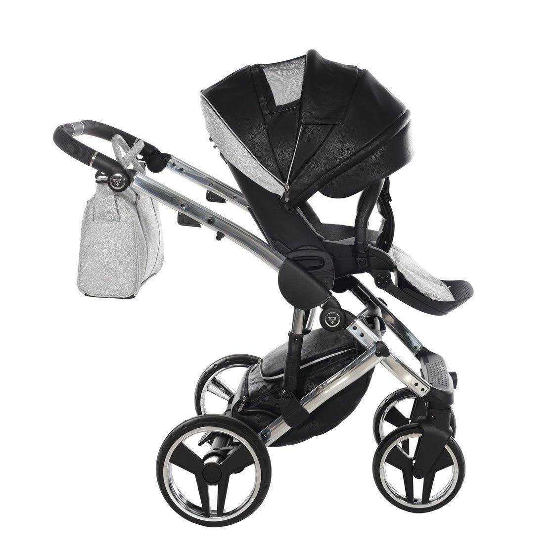 Junama - Hand Craft Glitter - Black/Silver 2x1 - Bebegui - Cadeiras Auto e Carrinhos