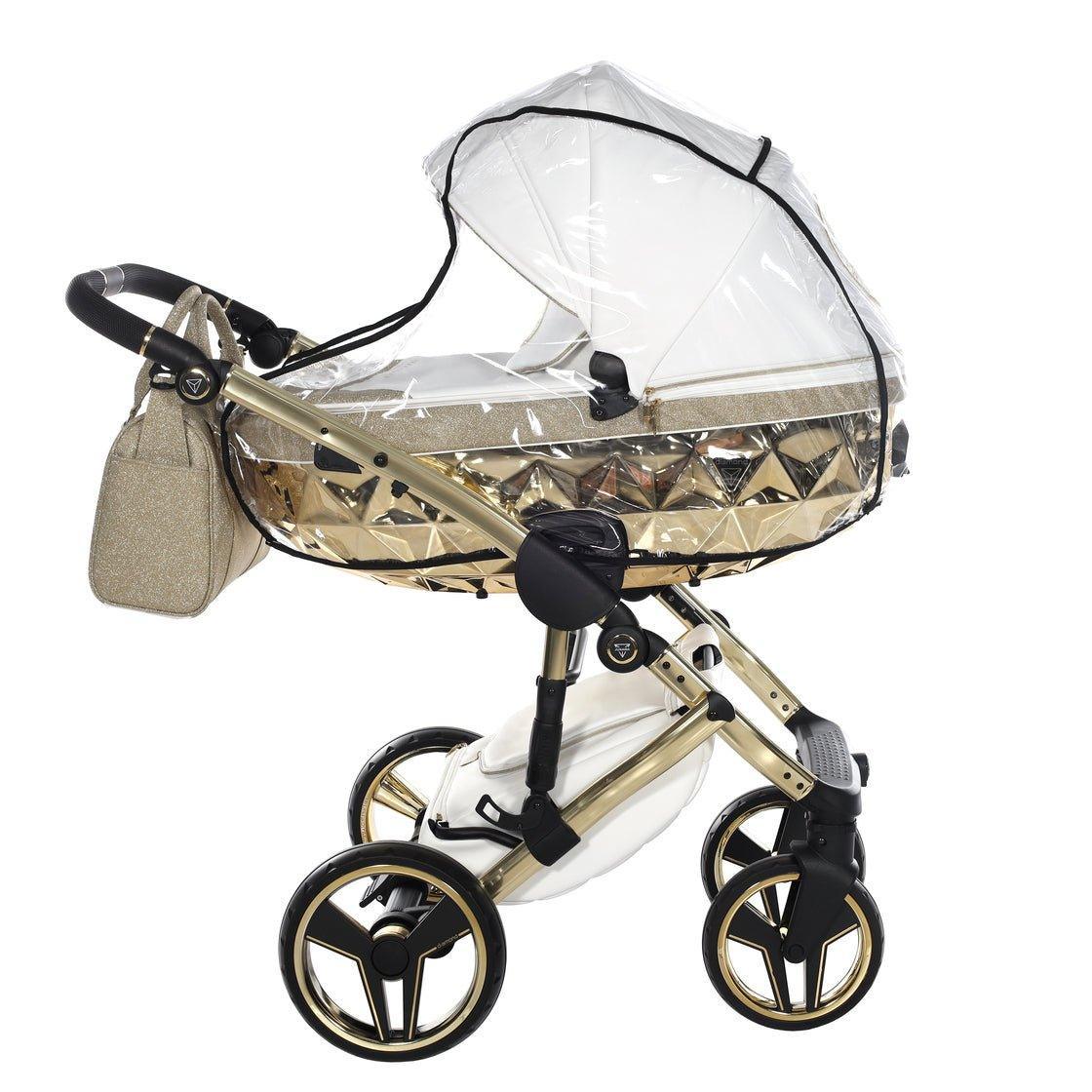 Junama - Hand Craft Glitter - White/Gold - Bebegui - Cadeiras Auto e Carrinhos