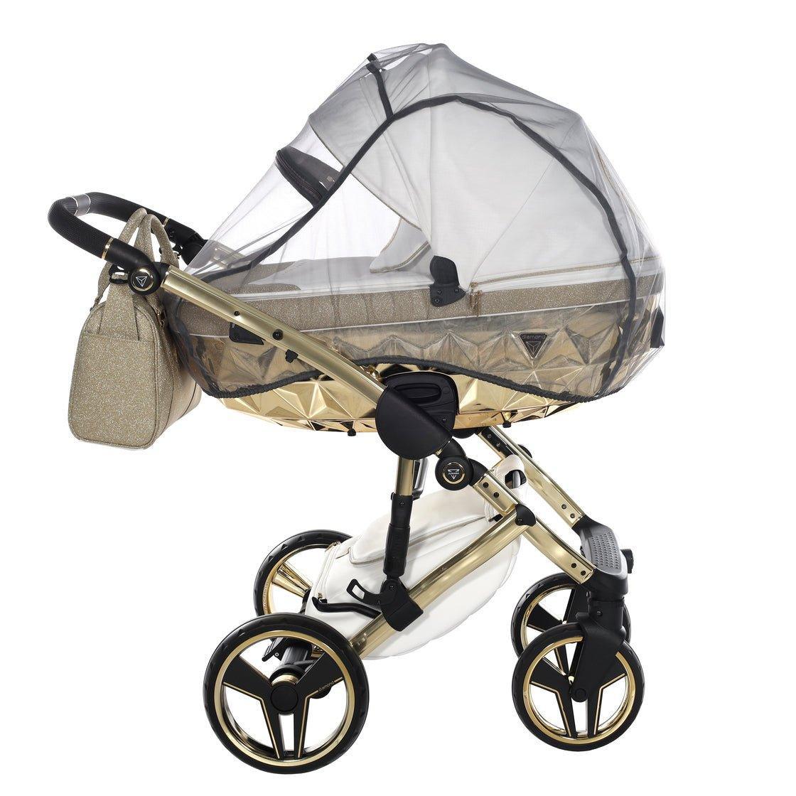 Junama - Hand Craft Glitter - White/Gold - Bebegui - Cadeiras Auto e Carrinhos
