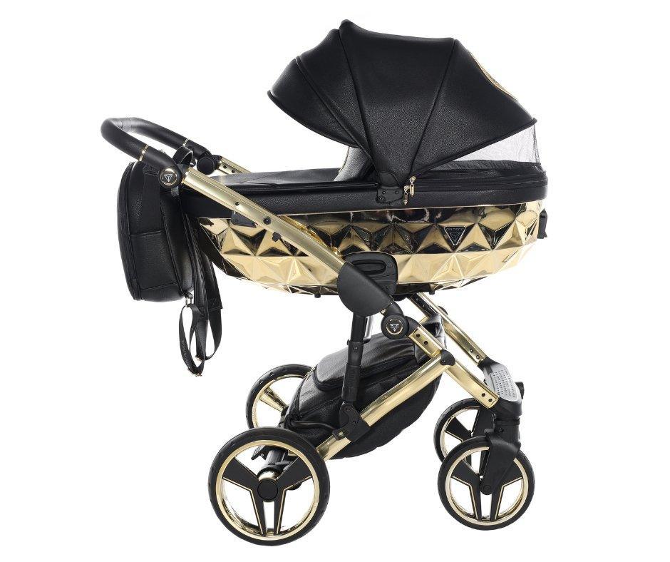 Junama - HAND CRAFT MIRROR - Black/Gold + Nuna - PIPA NEXT - Caviar + Nuna Base Next Modular + Adaptadores - Bebegui - Cadeiras Auto e Carrinhos