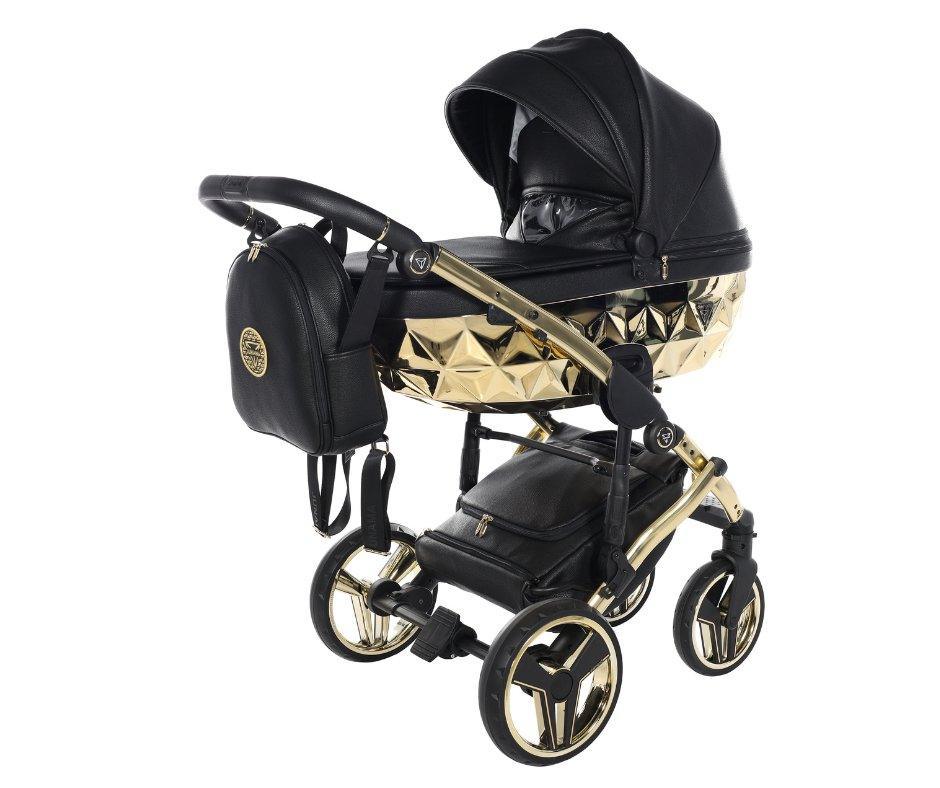 Junama - HAND CRAFT MIRROR - Black/Gold + Nuna - PIPA NEXT - Caviar + Nuna Base Next Modular + Adaptadores - Bebegui - Cadeiras Auto e Carrinhos