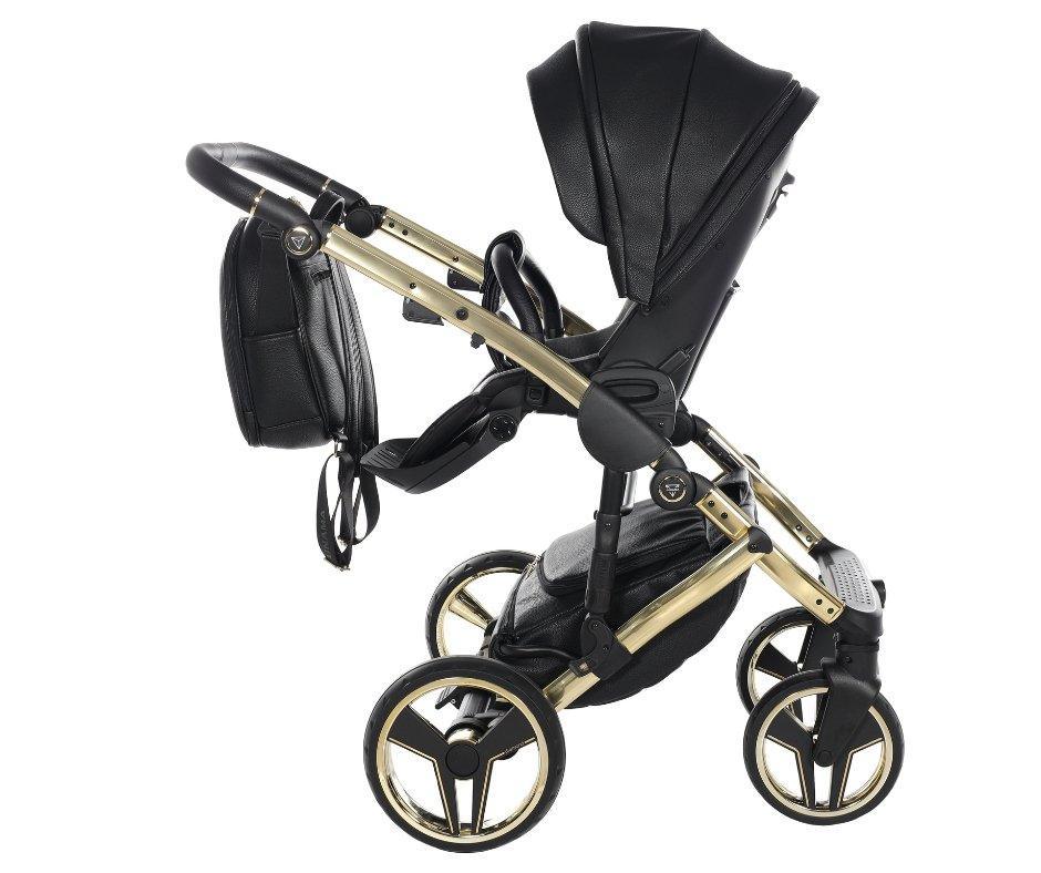 Junama - HAND CRAFT MIRROR - Black/Gold + Nuna - PIPA NEXT - Caviar + Nuna Base Next Modular + Adaptadores - Bebegui - Cadeiras Auto e Carrinhos