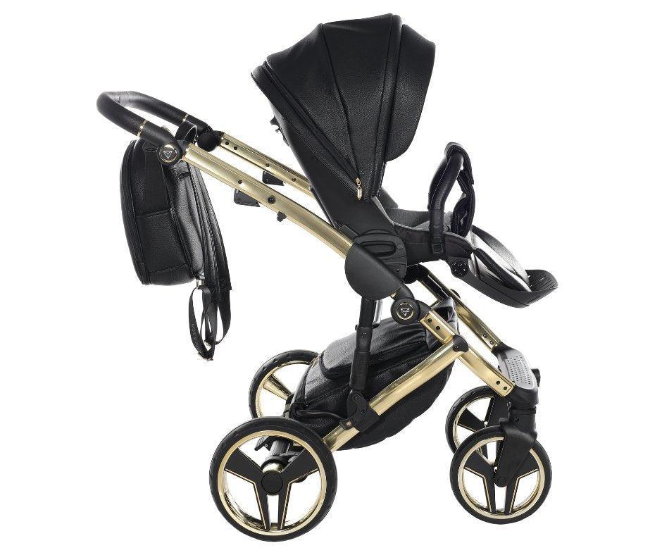 Junama - HAND CRAFT MIRROR - Black/Gold + Nuna - PIPA NEXT - Caviar + Nuna Base Next Modular + Adaptadores - Bebegui - Cadeiras Auto e Carrinhos