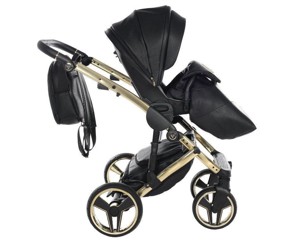 Junama - HAND CRAFT MIRROR - Black/Gold + Nuna - PIPA NEXT - Caviar + Nuna Base Next Modular + Adaptadores - Bebegui - Cadeiras Auto e Carrinhos