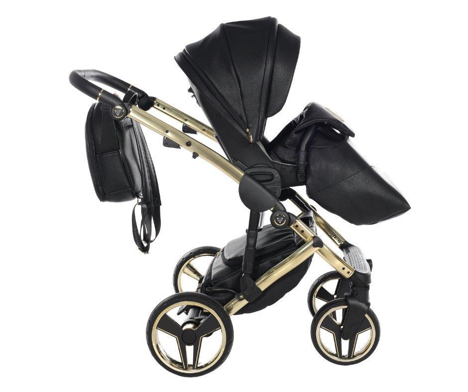 Junama - HAND CRAFT MIRROR - Black/Gold + Nuna - PIPA NEXT - Caviar + Nuna Base Next Modular + Adaptadores - Bebegui - Cadeiras Auto e Carrinhos