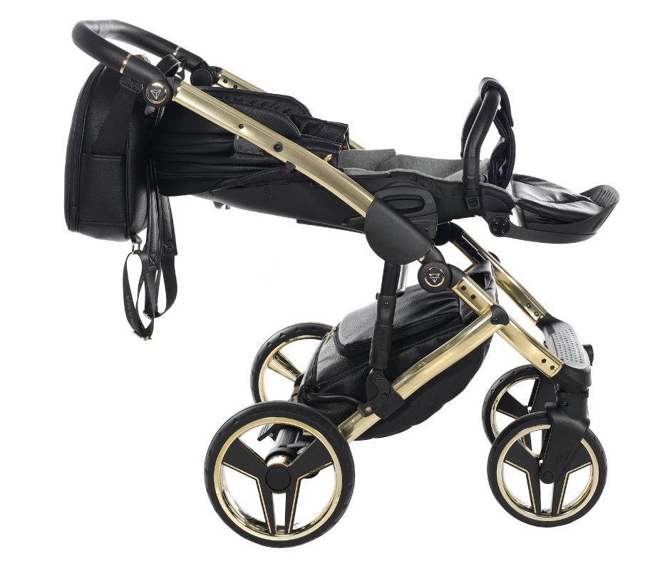 Junama - HAND CRAFT MIRROR - Black/Gold + Nuna - PIPA NEXT - Caviar + Nuna Base Next Modular + Adaptadores - Bebegui - Cadeiras Auto e Carrinhos