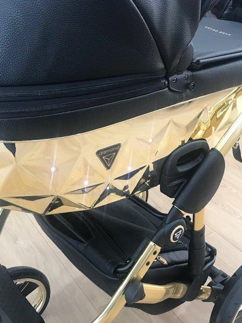 Junama - Hand Craft Mirror Led - Black/Gold - Bebegui - Cadeiras Auto e Carrinhos