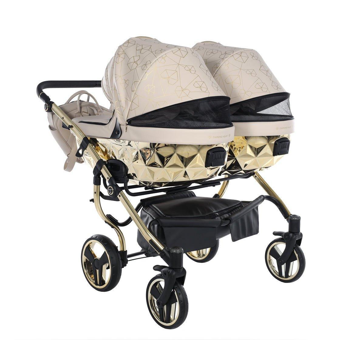 Junama - Heart Duo - Beige/Gold - Bebegui - Cadeiras Auto e Carrinhos