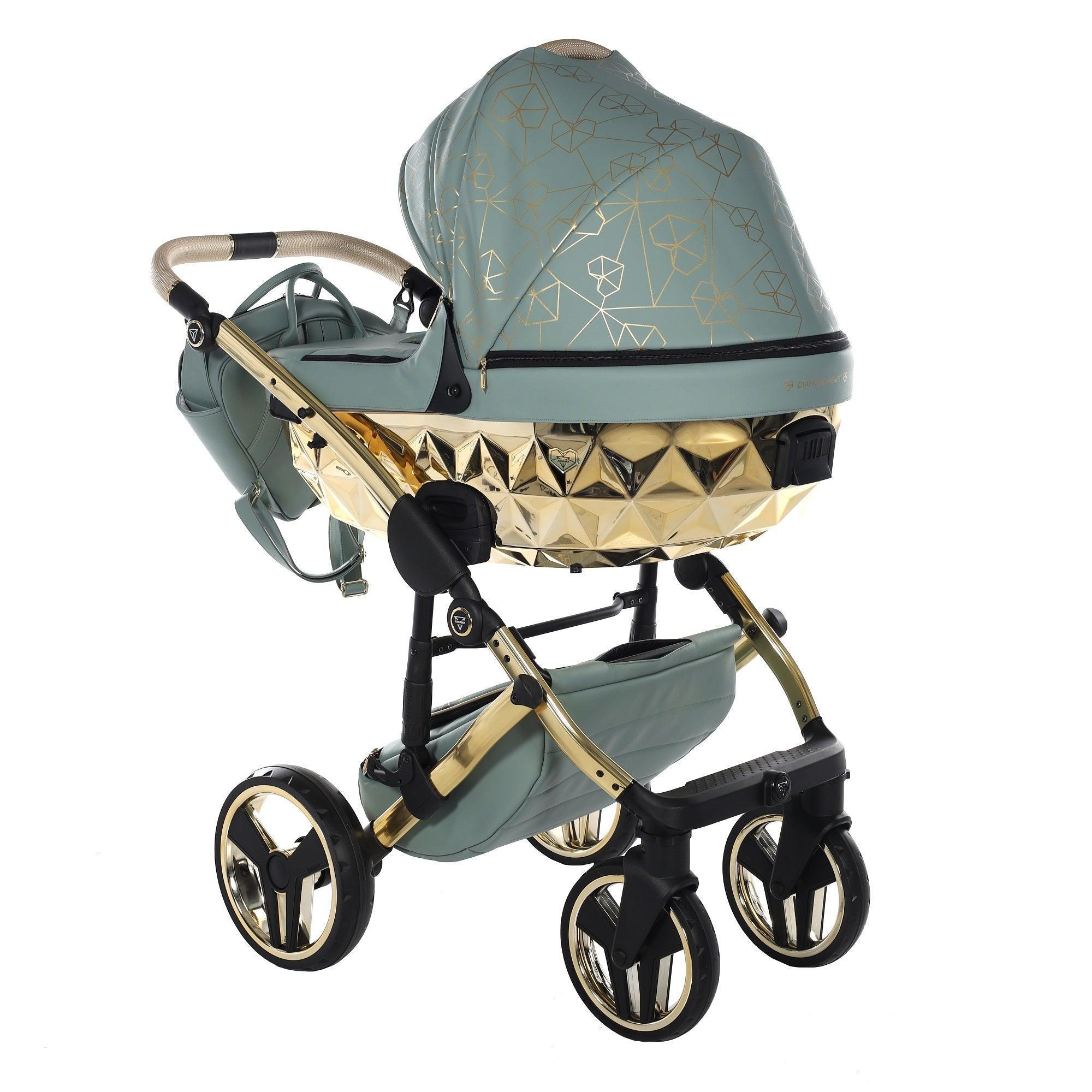 Junama - Heart - Green/Gold - Bebegui - Cadeiras Auto e Carrinhos