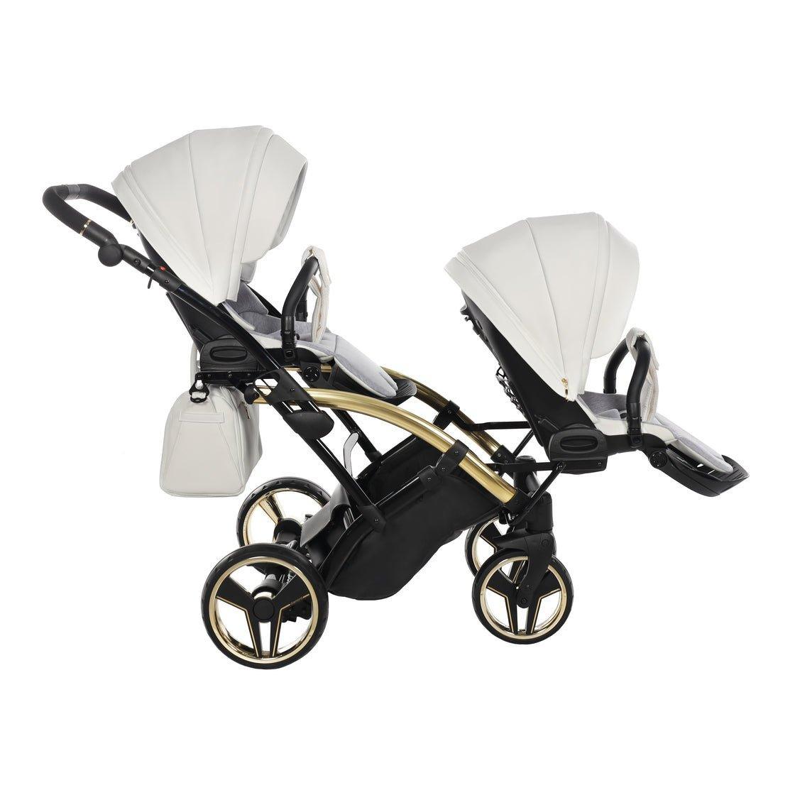 Junama Mirror Duo Slim - White/Gold - Bebegui - Cadeiras Auto e Carrinhos