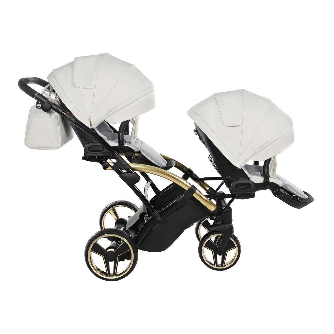 Junama Mirror Duo Slim - White/Gold - Bebegui - Cadeiras Auto e Carrinhos