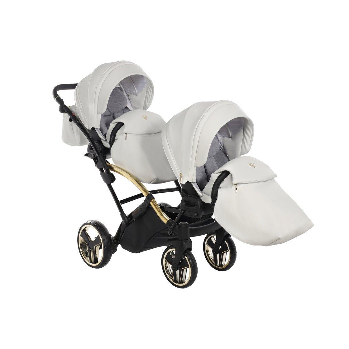 Junama Mirror Duo Slim - White/Gold - Bebegui - Cadeiras Auto e Carrinhos