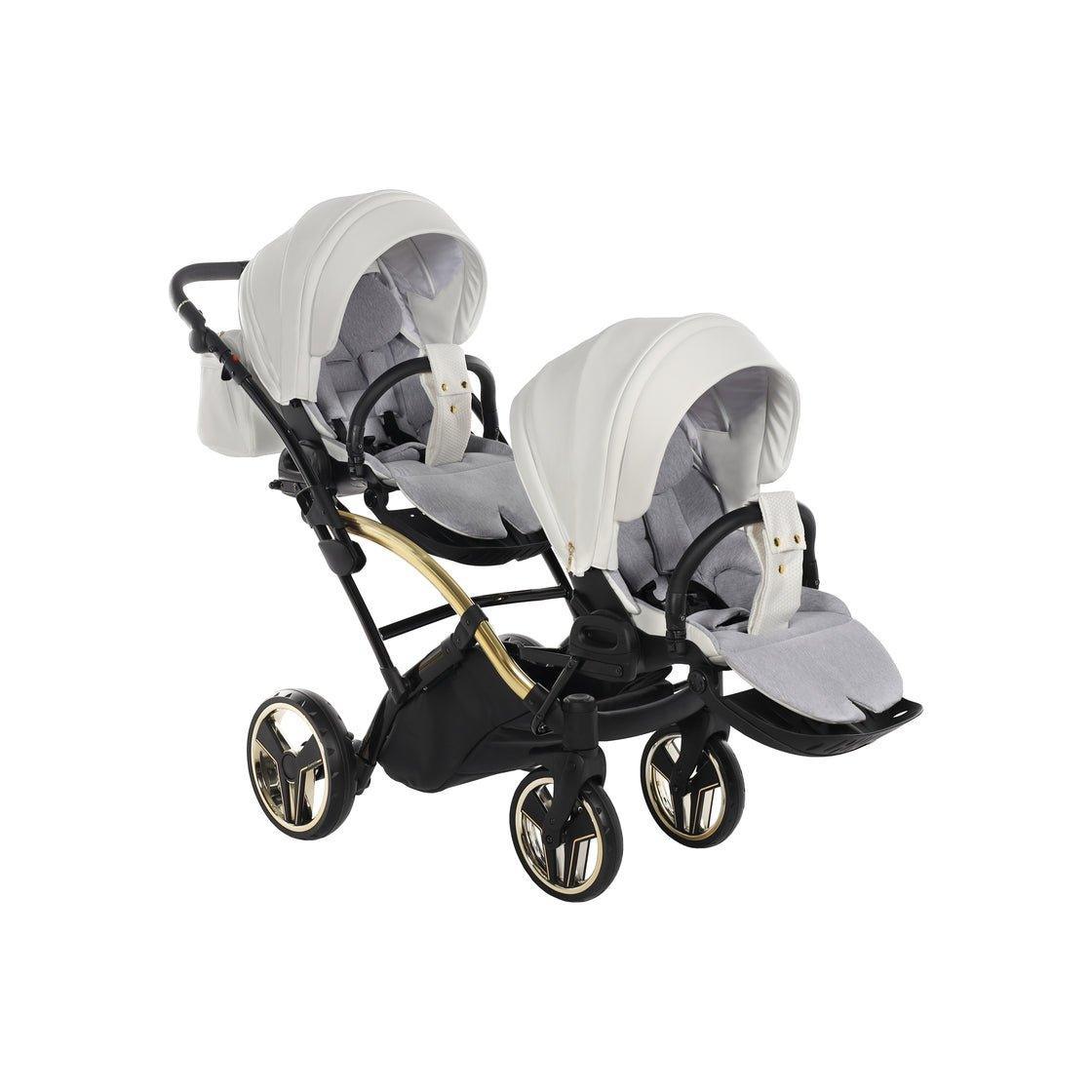 Junama Mirror Duo Slim - White/Gold - Bebegui - Cadeiras Auto e Carrinhos