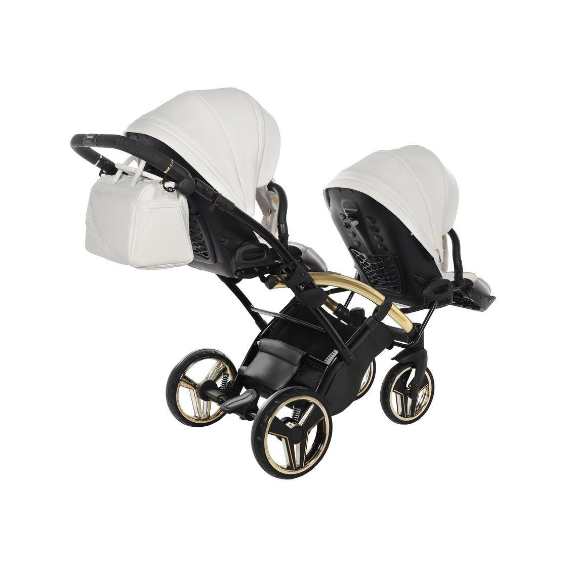 Junama Mirror Duo Slim - White/Gold - Bebegui - Cadeiras Auto e Carrinhos