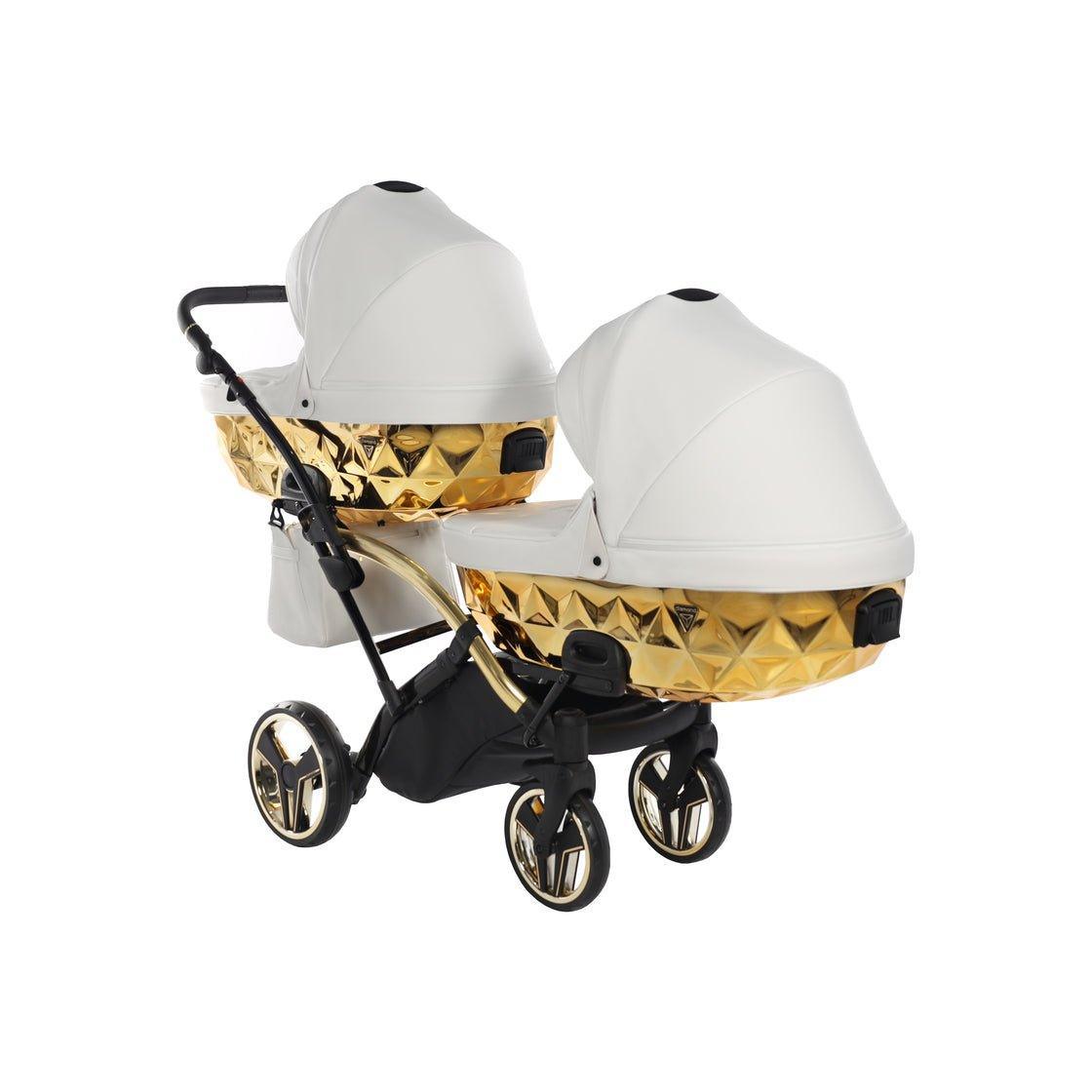 Junama Mirror Duo Slim - White/Gold - Bebegui - Cadeiras Auto e Carrinhos