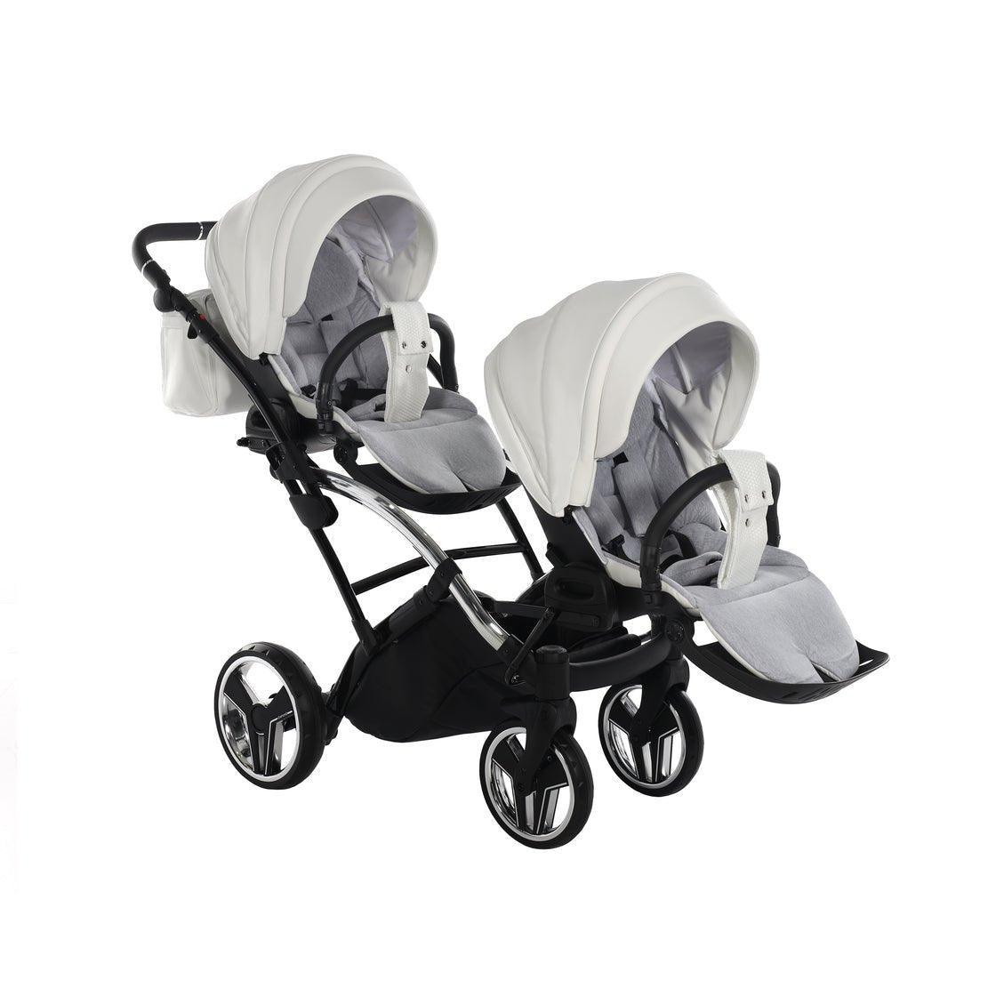 Junama Mirror Duo Slim - White/Silver - Bebegui - Cadeiras Auto e Carrinhos