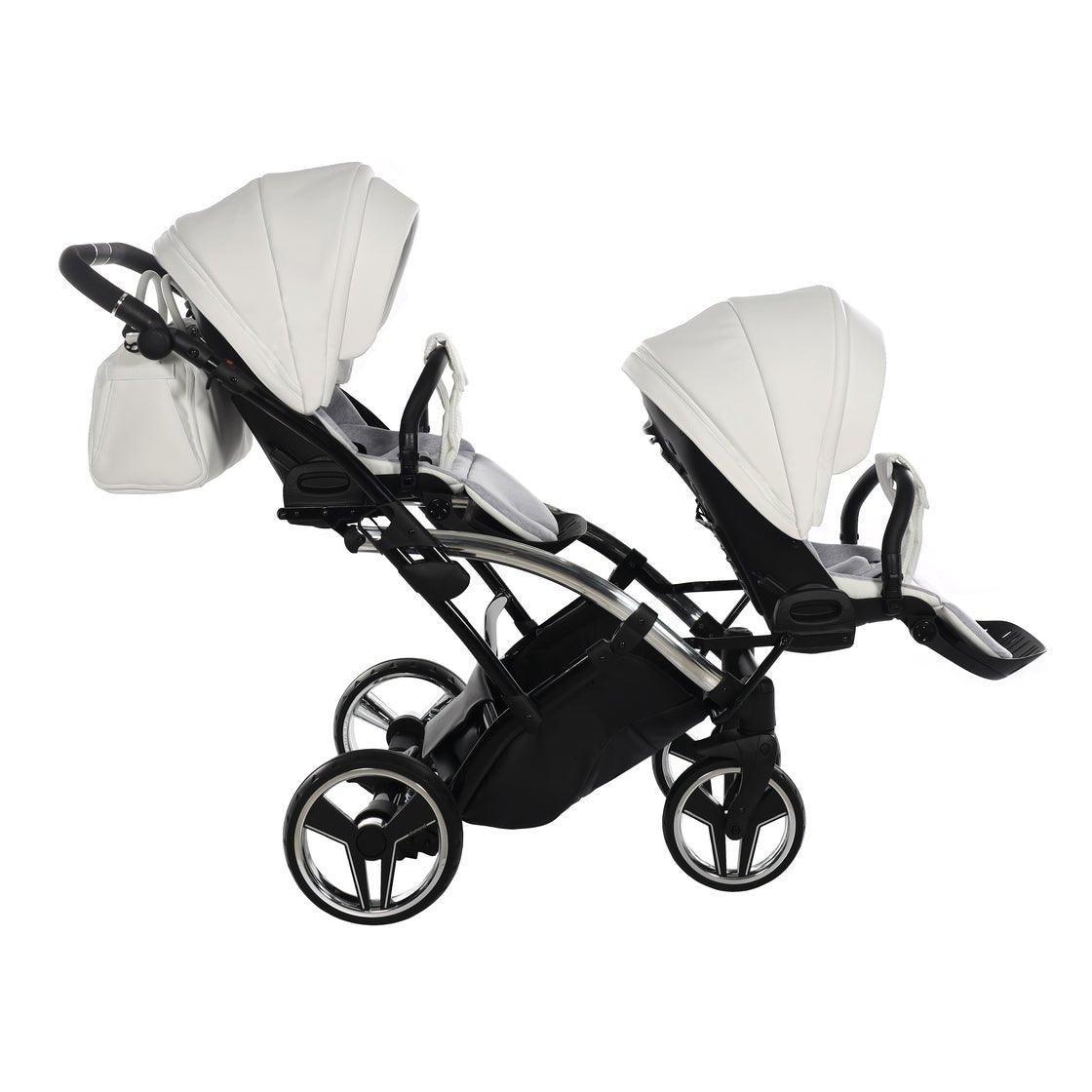 Junama Mirror Duo Slim - White/Silver - Bebegui - Cadeiras Auto e Carrinhos