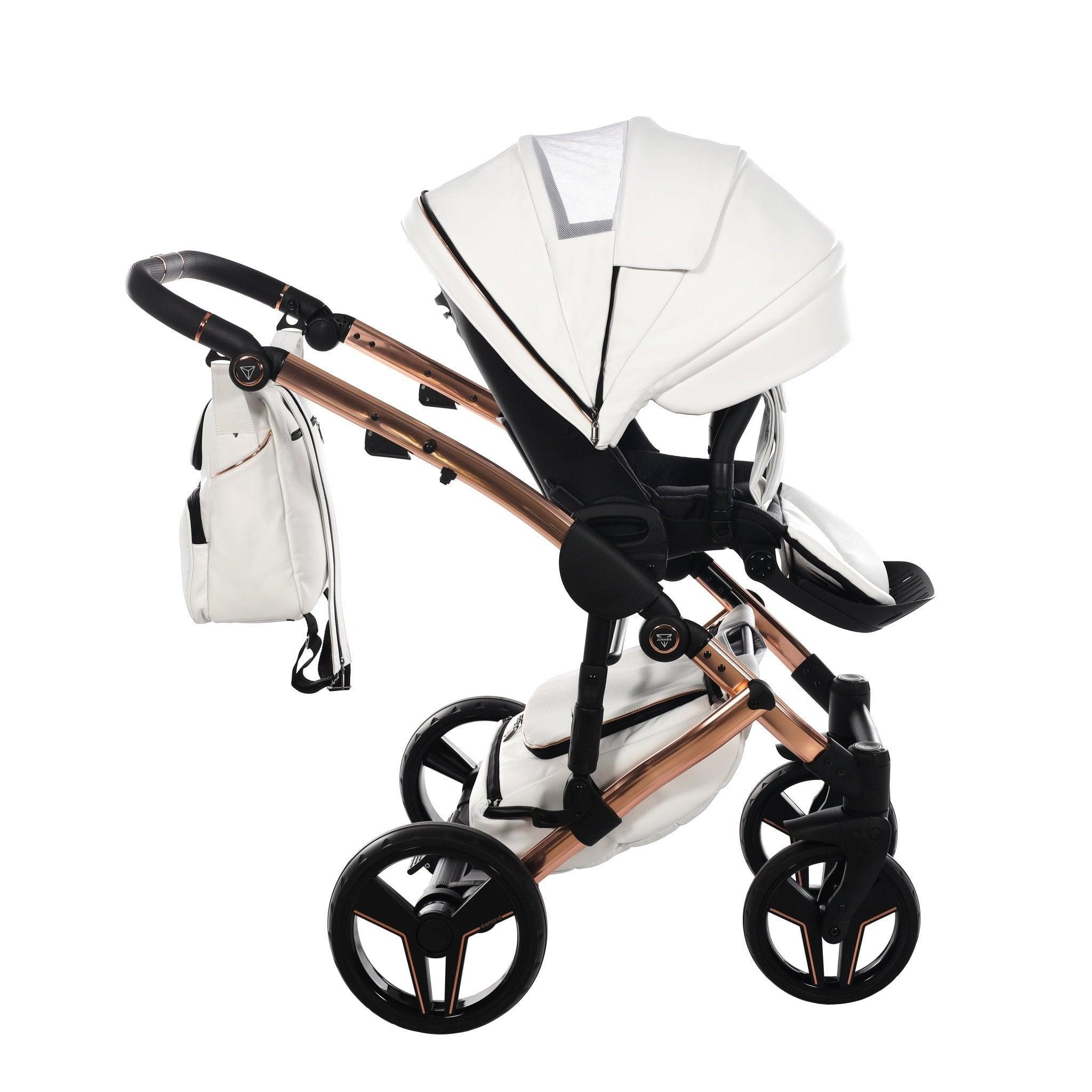 Junama - S Class - White/Rose Gold 2x1 - Bebegui - Cadeiras Auto e Carrinhos