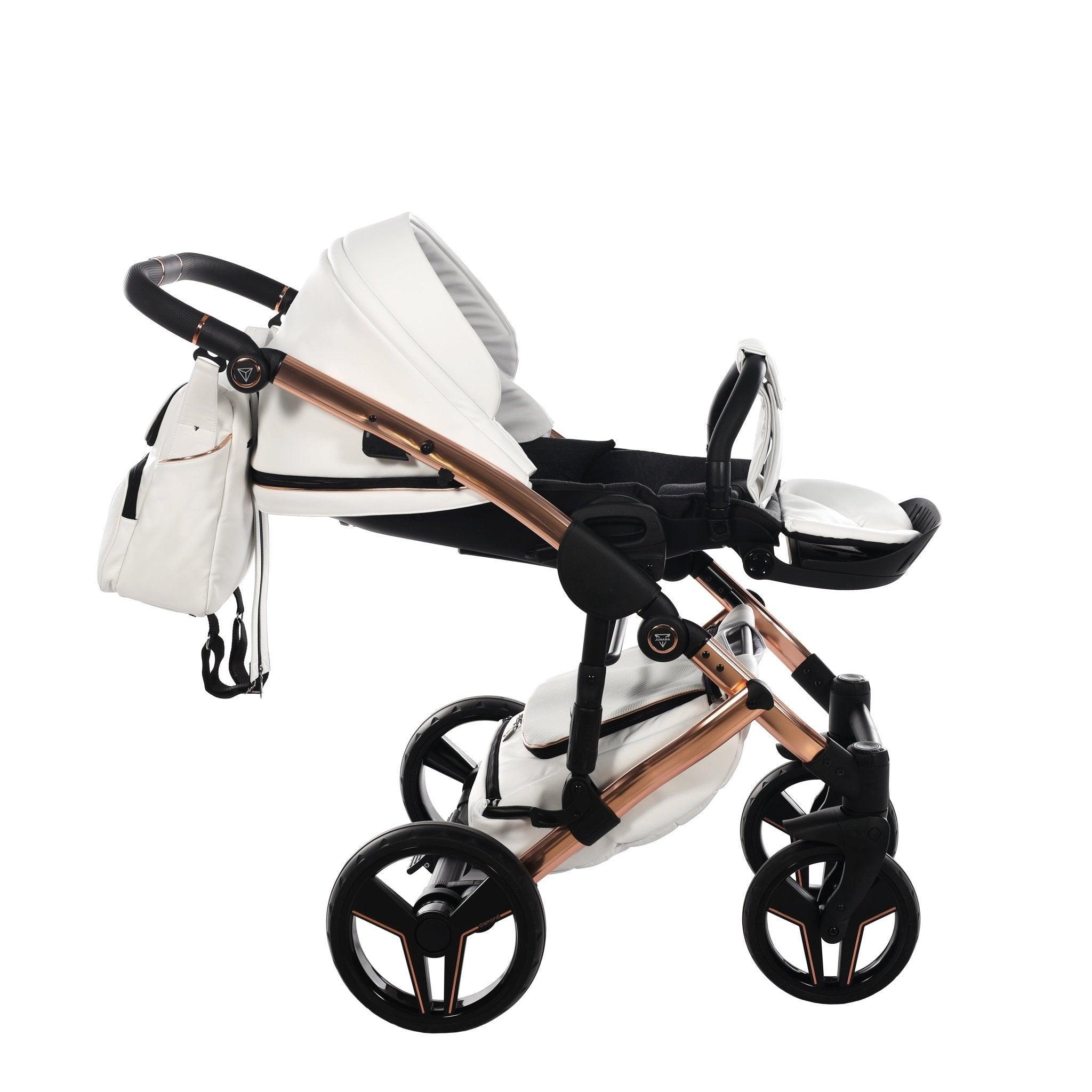 Junama - S Class - White/Rose Gold 2x1 - Bebegui - Cadeiras Auto e Carrinhos