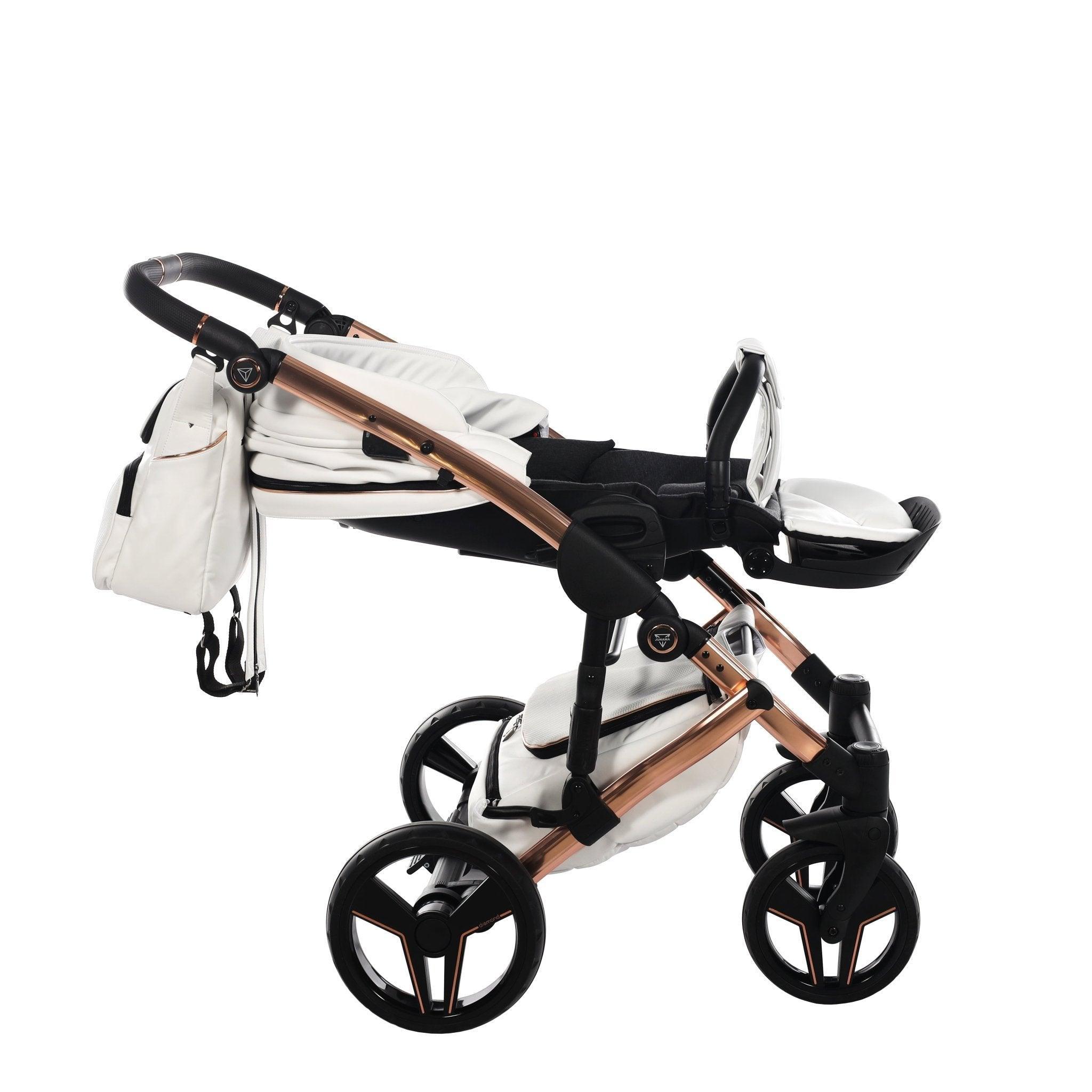 Junama - S Class - White/Rose Gold 2x1 - Bebegui - Cadeiras Auto e Carrinhos
