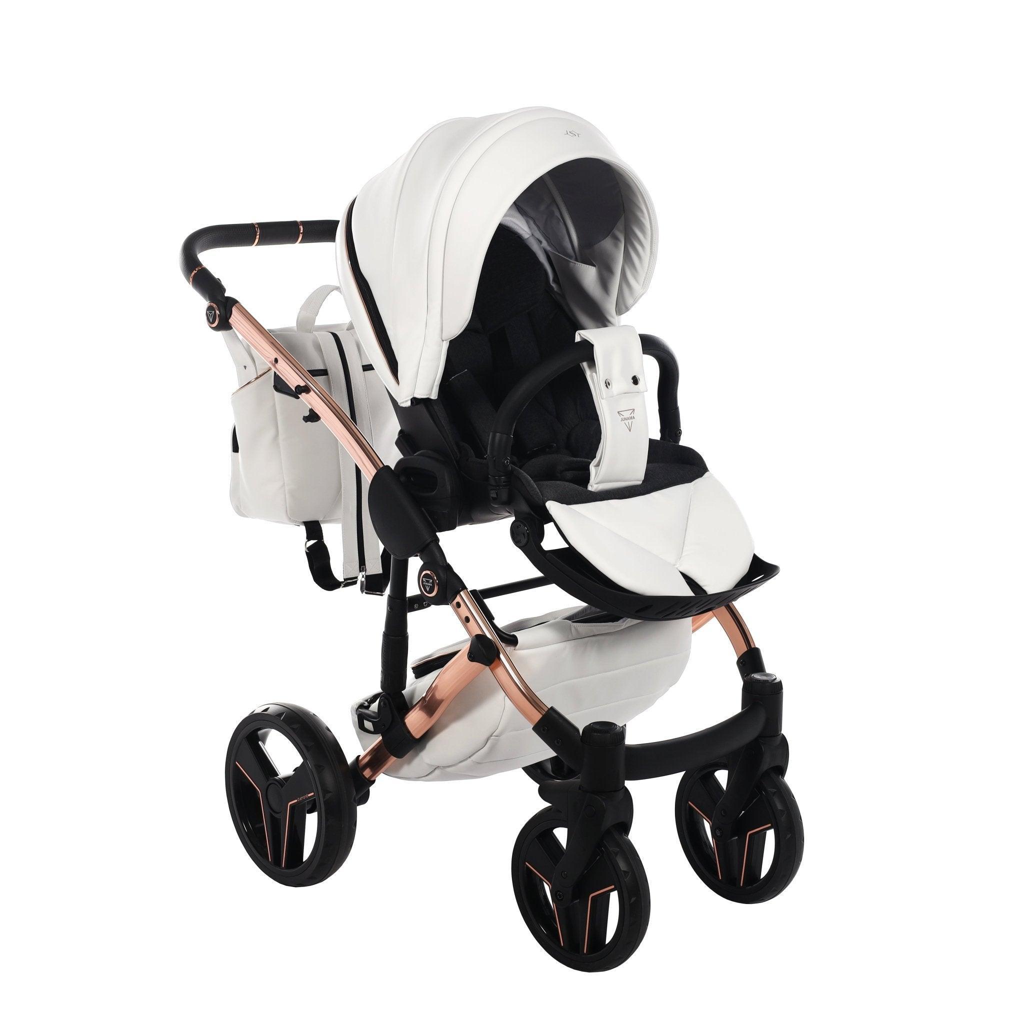 Junama - S Class - White/Rose Gold 2x1 - Bebegui - Cadeiras Auto e Carrinhos