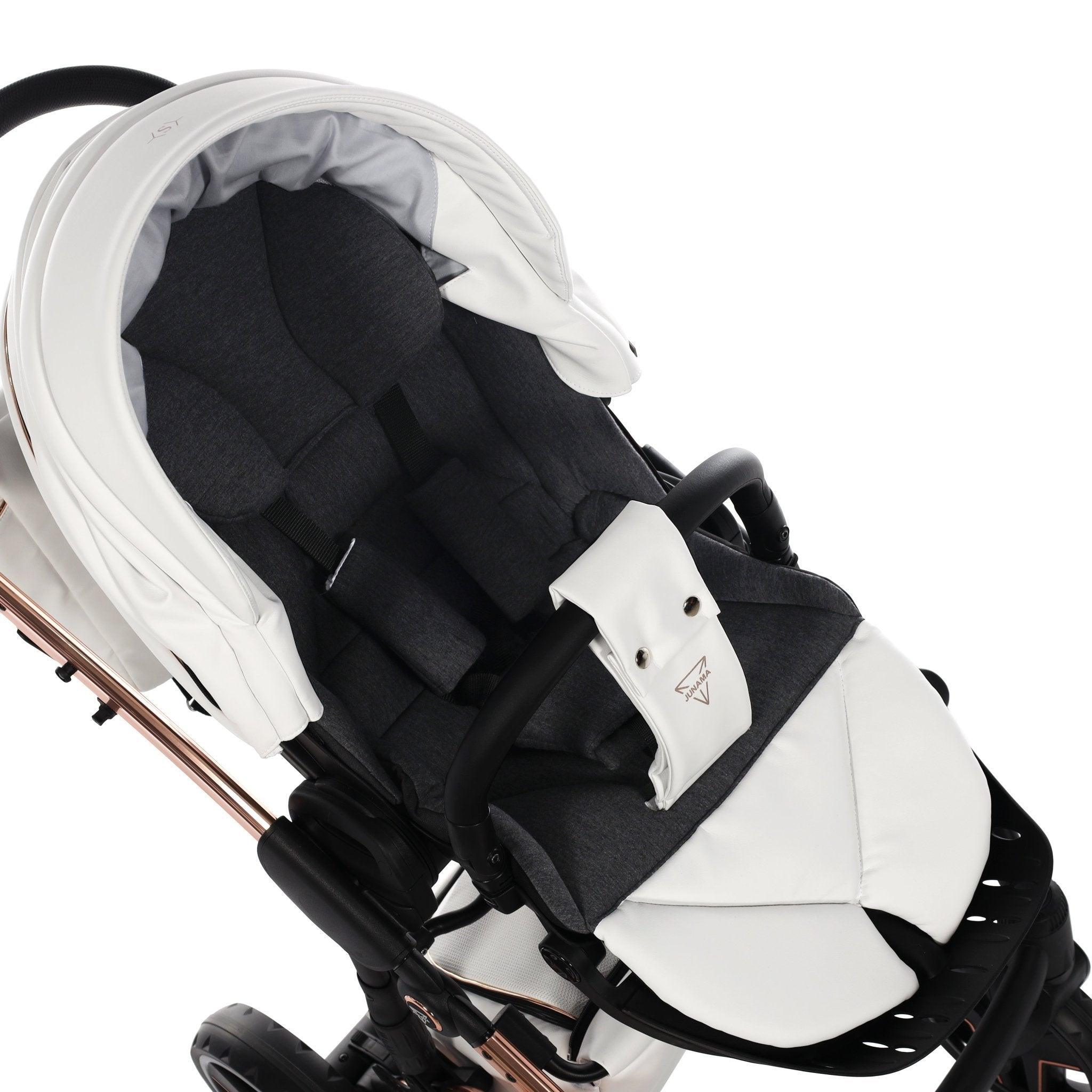 Junama - S Class - White/Rose Gold 2x1 - Bebegui - Cadeiras Auto e Carrinhos