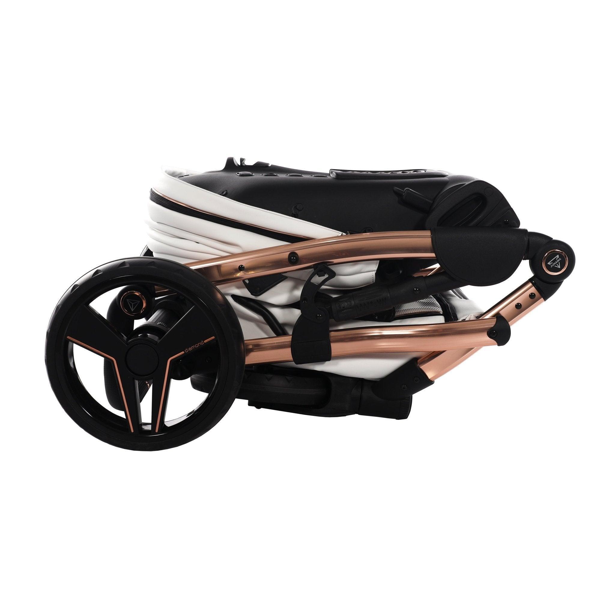 Junama - S Class - White/Rose Gold 2x1 - Bebegui - Cadeiras Auto e Carrinhos