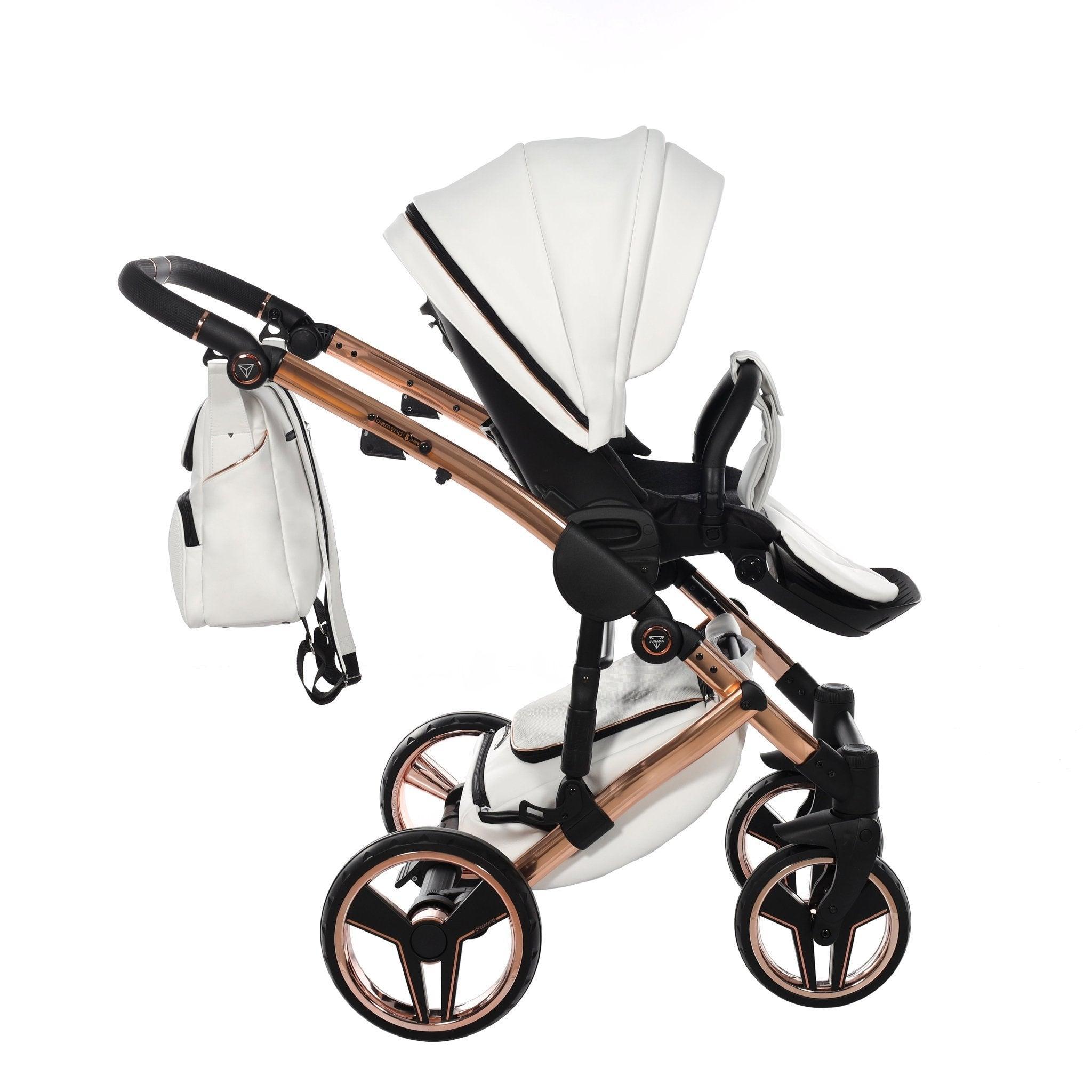 Junama - S Class - White/Rose Gold 2x1 - Bebegui - Cadeiras Auto e Carrinhos