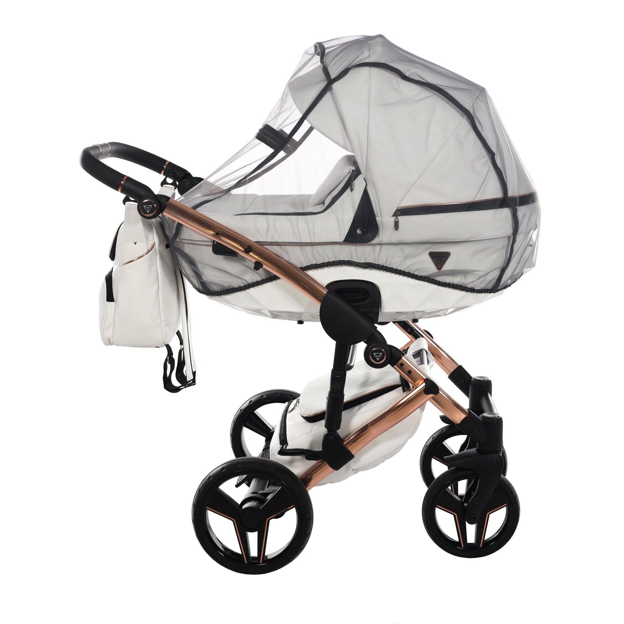 Junama - S Class - White/Rose Gold 2x1 - Bebegui - Cadeiras Auto e Carrinhos
