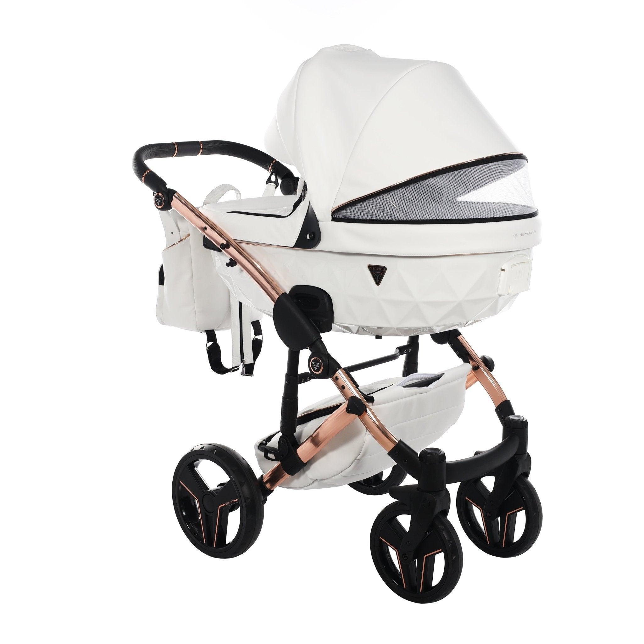 Junama - S Class - White/Rose Gold 2x1 - Bebegui - Cadeiras Auto e Carrinhos