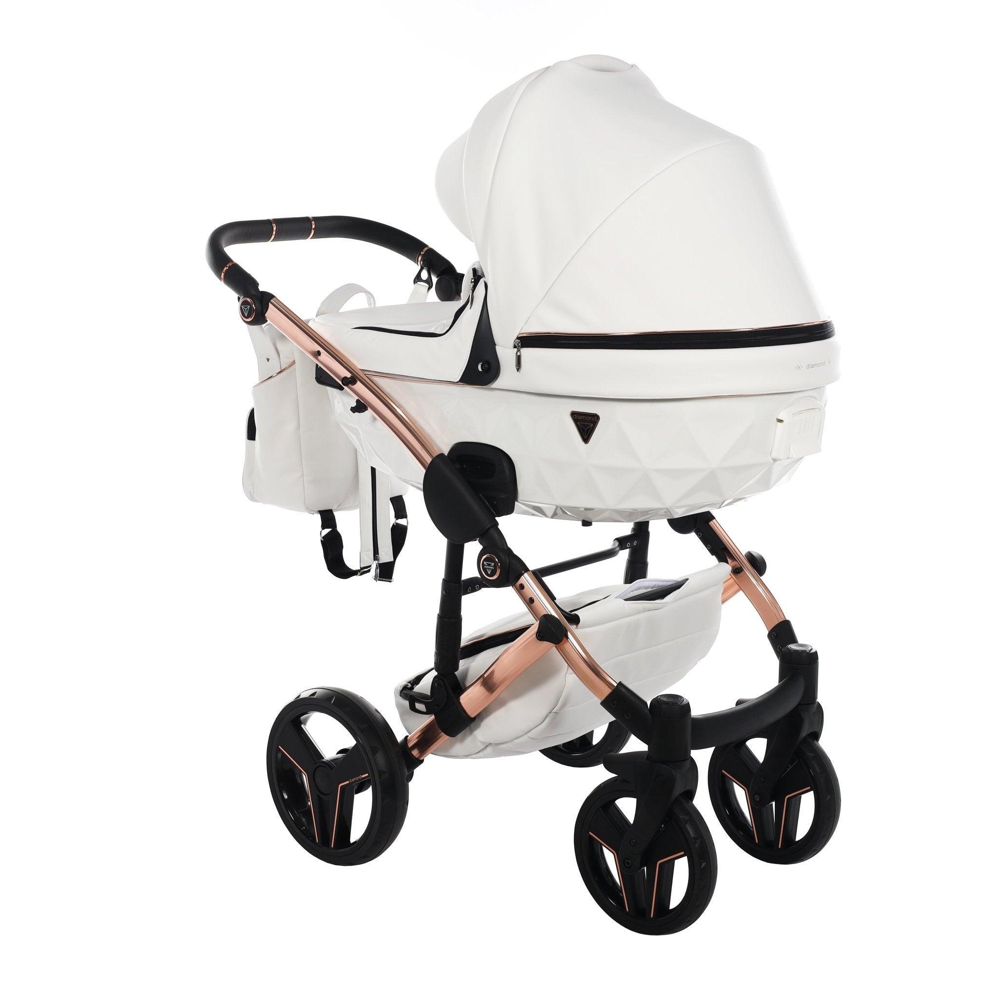 Junama - S Class - White/Rose Gold 2x1 - Bebegui - Cadeiras Auto e Carrinhos